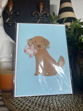 🆕Papyrus Golden Retriever Birthday Greeting Card